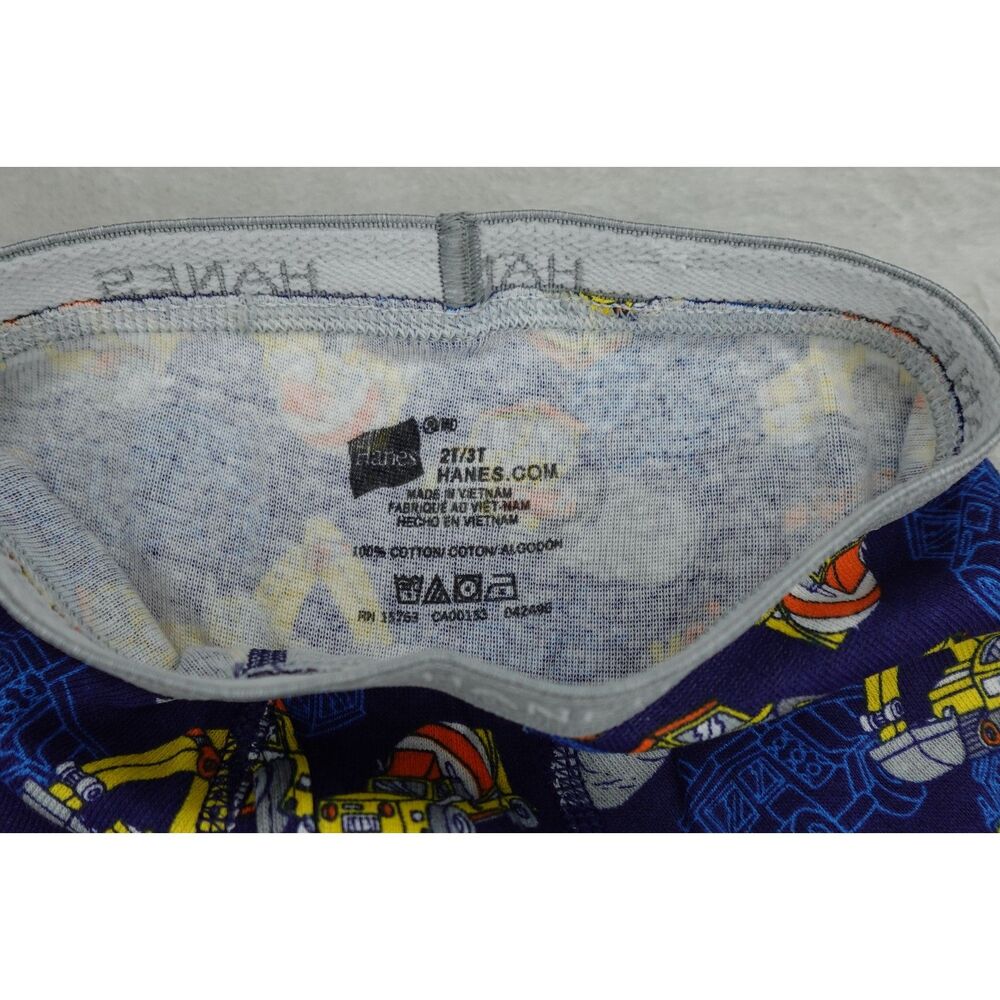 Hanes Toddler Boys' Boxer Briefs 2T-3T: Cotton, Tagless, Cars Pattern + Solid - Picture 13 of 14